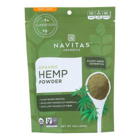 Navitas Naturals Protein Powder - Organic - Hemp - Raw - 12 Oz - Case Of 6 Navitas Naturals Protein Powder - Organic - Hemp - Raw - 12 Oz - Case Of 6
